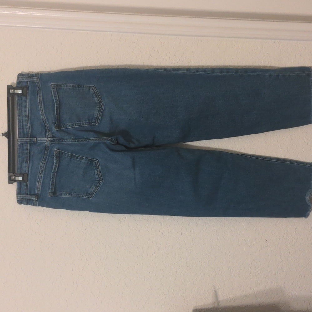 Old Navy Light Blue Frayed Hem High Rise Denim Jeans. Size 10 P - Picture 5 of 8